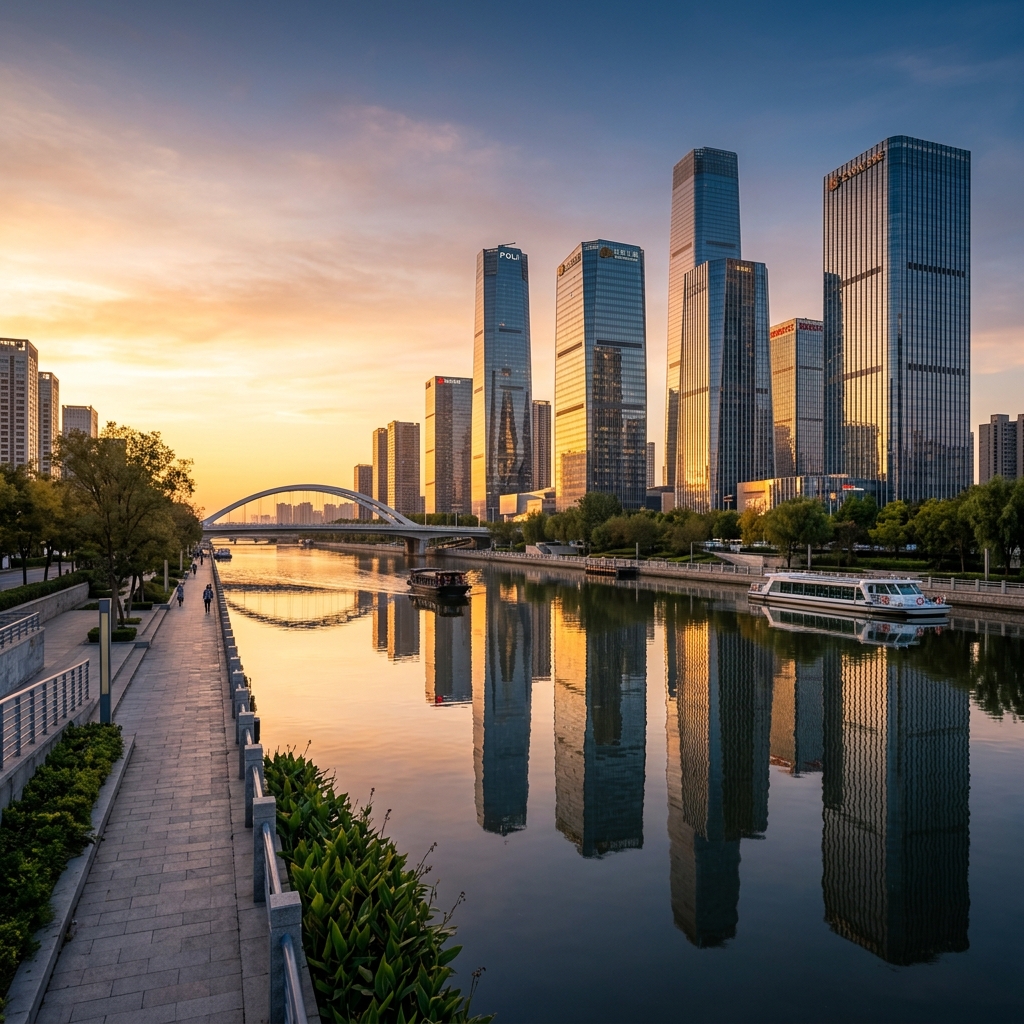 北京城市副中心运河商务区远景